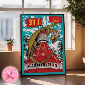 311 Event Show Poster For Cal Coast Credit Union Open Air Theatre On August 25th 2024 In San Diego CA Home Decor Poster Canvas