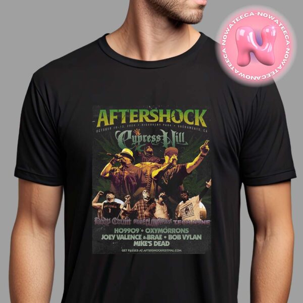 Aftershock Festival Concert Live Show Poster For Discovery Park In Sacramento CA On October 10-13 2024 Unisex T-Shirt