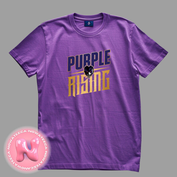 Baltimore Ravens Purple Rising NFL Season 2024 2025 Logo Unisex T-Shirt