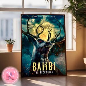 Bambi The Reckoning New Poster Welcome To His Stomping Grounds Horror Movie Set In The Poohniverse Home Decor Poster Canvas