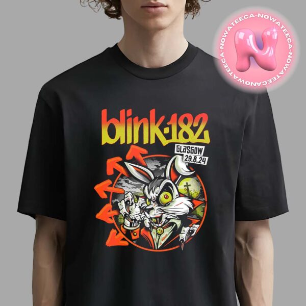 Blink 182 One More Time Part 2 Tour Night One Poster For Glasgow At Ovo Hydro On August 29th 2024 Unisex T-Shirt