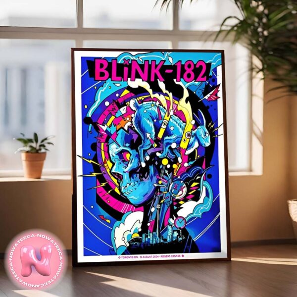 Blink 182 One More Time Tour At Rogers Centre In Toronto On August 15th 2024 Poster Wall Decor Poster Canvas