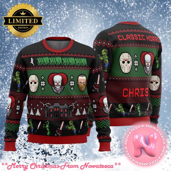 Classic Horror Christmas Best Gift For Family Ugly Christmas Sweater Uglt Sweater