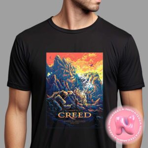 Creed Music Show Poster For Xfinity Center In Mansfield MA On August 21th 2024 Unisex T-Shirt