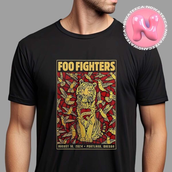 Foo Fighters Everything Or Nothing At All Tour Poster For Providence Park In Portland OR ON August 16 2024 Unisex T-Shirt