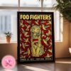 Foo Fighters Everything Or Nothing At All Tour For The T-Mobile Park On August 18th 2024 Wall Decor Poster Canvas