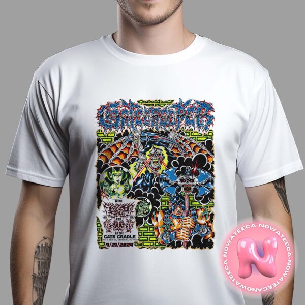 Gatecreeper With Frozen Soul And Worm At The Cats Cradle In Carrboro NC On August 21th 2024 Unisex T-Shirt