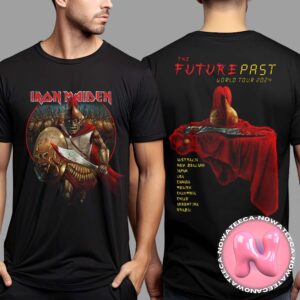 Iron Maiden The Future Past 2024 Tour Alexander The Great Stage Backdrop Two Sides Unisex T-Shirt