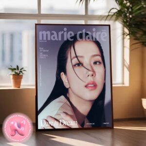 Jisoo Graces The Cover Of Marie Claire Korea Dare To Dream For Christian Dior Beauty Wall Decor Poster Canvas