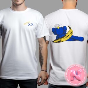 Kids KAWS x Warhol UT The Companion KAWS Hold Banana Collection Releasing On August 22nd Two Sides Unisex T-Shirt