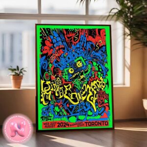 King Gizzard And The Lizard Wizard Concert Show Poster For Budweiser Stage In Toronto On August 21st 2024 Home Decor Poster Canvas