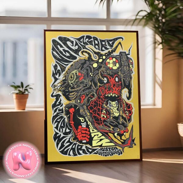 King Gizzard And The Lizard Wizard Live Show Concert Poster For Suffolk Downs On August 19th 2024 Wall Decor Poster Canvas