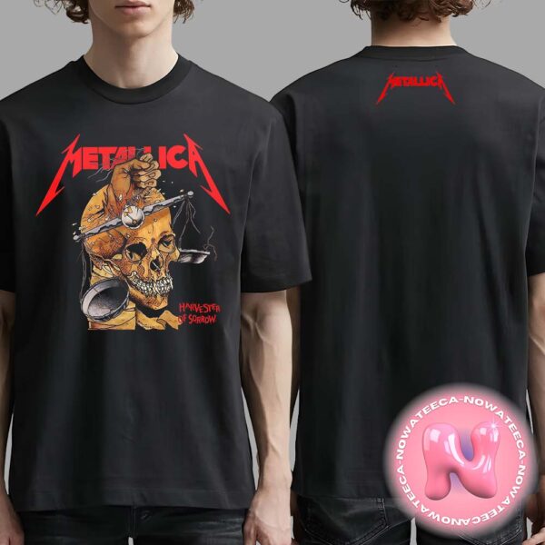 Metallica Harvester Of Sorrow Releasing On August 28th 1988 Two Sides Unisex T-Shirt