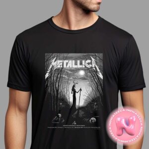 Metallica M72 Edmonton Pop Up Shop Alberta Canada Exclusive Merch Poster At Commonwealth Stadium On August 22th 2024 The Stag of the Haunted Forest Unisex T-Shirt