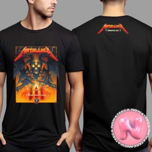 Metallica M72 Minneapolis MN 2024 Exclusive Pop Up Shop Merch Tee At US Bank Stadium On August 16 And 18 2024 M72 North American Tour The Satan Artwork Two Sides Unisex T-Shirt