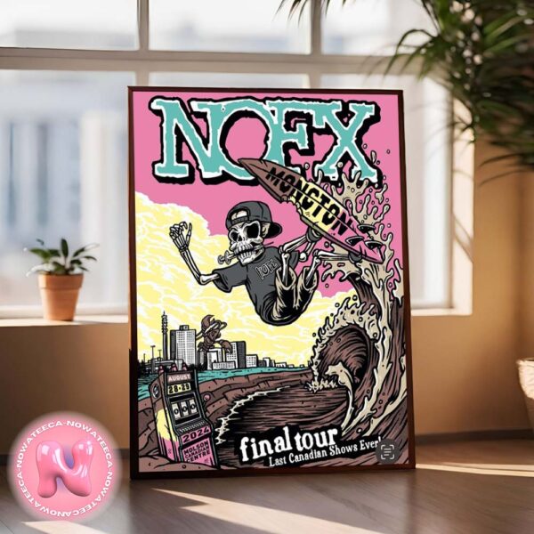 NOFX Final Tour Last Canadian Show Ever On August 28th And 29th 2024 At Molson Canadian Centre Home Decor Poster Canvas