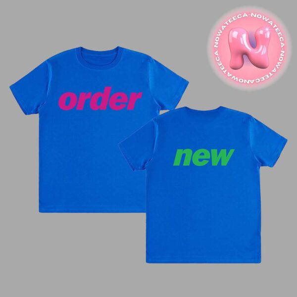 New Order Blue Event Merch For The Wythenshawe Park On August 24th 2024 Two Sides Unisex T-Shirt