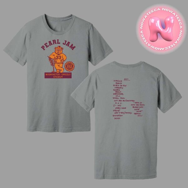 Pearl Jam Concert Merch Tee For Washington Grizzly Stadium With Glenhansard At Missoula Montana On August 22th 2024 Two Sides Unisex T-Shirt