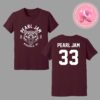 Pearl Jam Live Show Concert Merch Tee For Washington Grizzly Stadium With Glenhansard At Missoula Montana On August 22th 2024 Two Sides Unisex T-Shirt