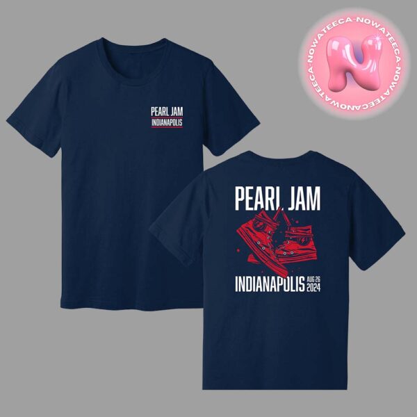 Pearl Jam With Glen Hansard Event Tee For Ruoff Music Center In Indianapolis On August 26th 2024 Two Sides Unisex T-Shirt