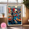 Pearl Jam Live Show Concert Poster With Glen Hansard At Wrigley Field In Chicago IL On August 29th And 31st 2024 The Band Artwork Home Decor Poster Canvas