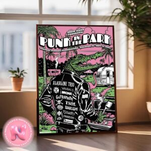 Punk In The Park Live Show Concert Poster Central Florida Fairarounds Orlando FL On September 14th 2024 Wall Decor Poster Canvas