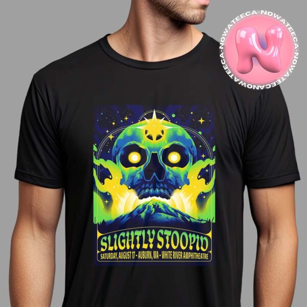 Slightly Stoopid Live Show Concert Poster For White River Amphitheatre On August 17th 2024 Unisex T-Shirt