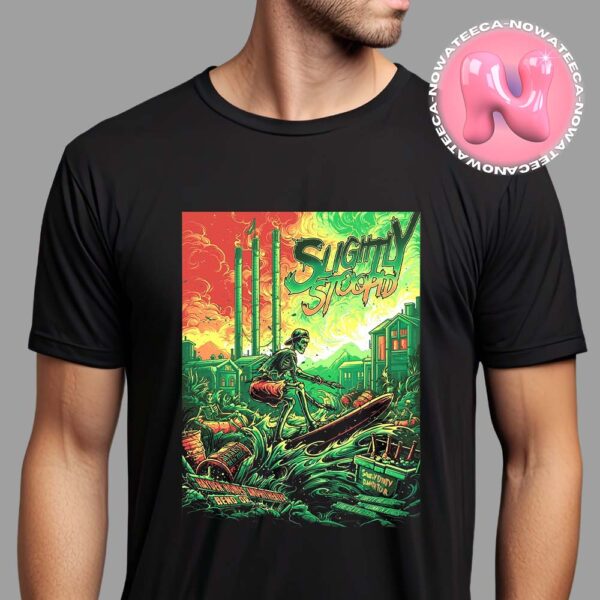 Slightly Stoopid Summer Tour Poster For Hayden Homes Amphitheater Bend OR On August 18th 2024 Unisex T-Shirt