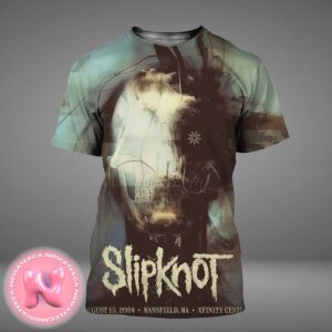 Slipknot 2024 Tour Poster For Mansfield MA At Xfinity Center On August 15 2024 Here Comes The Pain 25th Anniversary Tour All Over Print Shirt