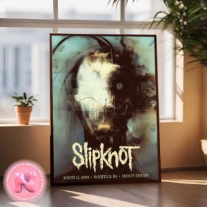 Slipknot 2024 Tour Poster For Mansfield MA At Xfinity Center On August 15 2024 Here Comes The Pain 25th Anniversary Tour Wall Decor Poster Canvas