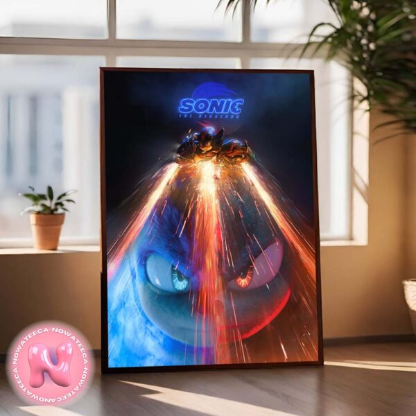 Sonic 3 The Hedgehog New Poster Releasing On December 20th 2024 Home Decor Poster Canvas