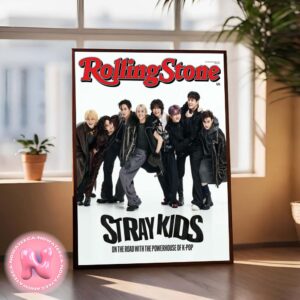 Stray Kids On The Road With The Power House Of K-Pop On The Rolling Stone UK Magazine Cover Home Decor Poster Canvas