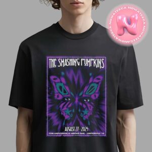 The Smashing Pumpkins Live Show Music Poster For CCNB Amphitheatre At Heritage Park In Simpsonville SC On August 27th 2024 Unisex T-Shirt