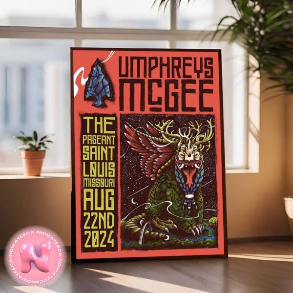 Umphreys McGee Live Show Music For The Pageant Saint Louis Misouri On August 22nd 2024 Home Decor Poster Canvas