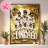 Congrats To San Diego Padres Has Been Clinched 2024 MLB Postseason Home Decor Poster Canvas