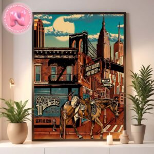 49 Winchester With Maggie Antone Music Concert Night One Poster For Bowery Ballroom In New York City On September 10th 2024 Home Decor Poster Canvas