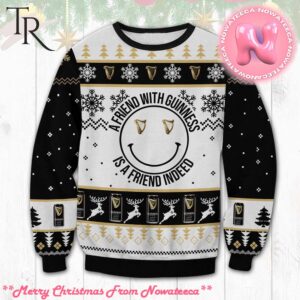 A Friend With Guinness Ugly Sweater Gift For Men And Women