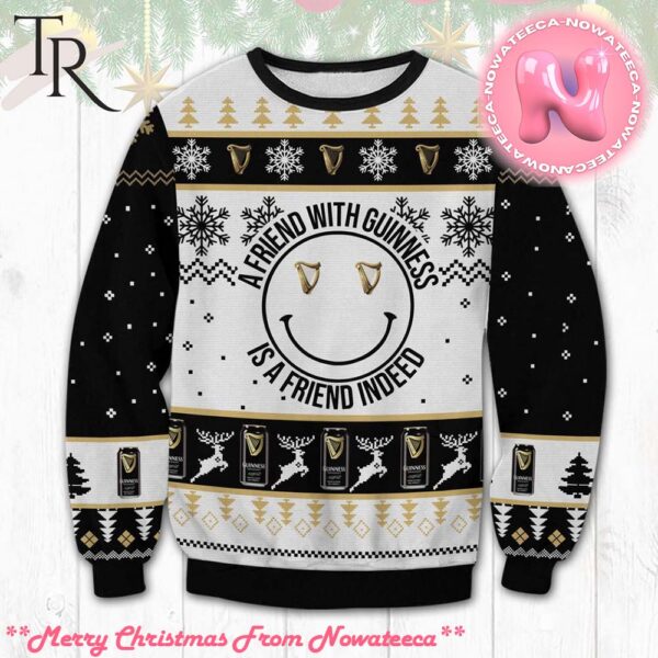 A Friend With Guinness Ugly Sweater Gift For Men And Women