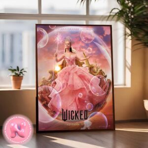 Ariana Grande As Glinda In New Wicked Poster Home Decor Poster Canvas