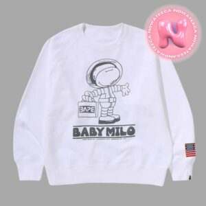 BAPE The Bathing Ape Baby Milo New Limited Sweater Moon Collection Celebrating The Full Moon Of The Mid Autumn Festival Astronaut Art All Over Print Shirt