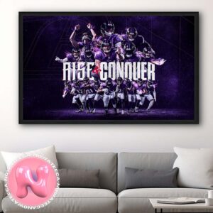 Baltimore Ravens All Team Photo Rise And Conquer Home Decor Poster Canvas