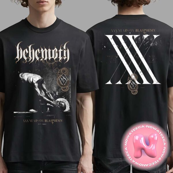 Behemoth Through Fire We Walk XXX Years OV Blasphemy Tee Two Sides Unisex T-Shirt