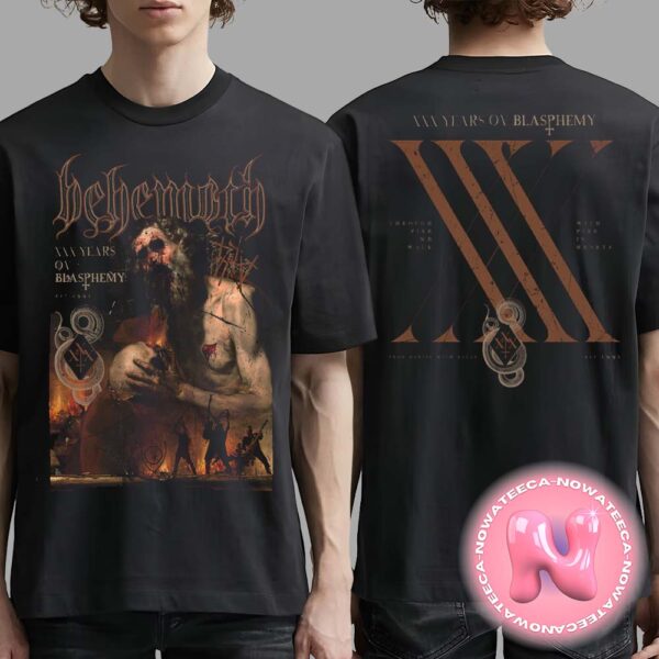 Behemoth XXX Years OV Blasphemy Cover Limited Tee Two Sides Unisex T-Shirt