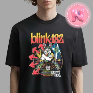 Blink 182 Show Music Night 2 Merch At OVO Hydro In Glasgow UK On August 30 2024 Bravefart Rabbit Artwork Unisex T-Shirt