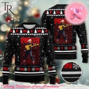 Bruce Springsteen 3D Ugly Sweater Black Gift For Men And Women