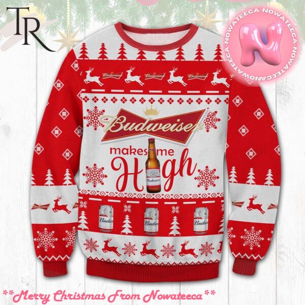 Budweiser Make Me High Ugly Sweater Gift For Men And Women