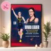 Caitlin Clark From Indiana Fever Has Set The Record For Most Threes In A Season In Franchise History Home Decor Poster Canvas