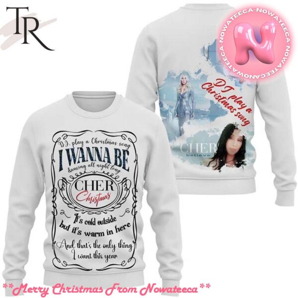 Cher DJ Play a Christmas Song Ugly Sweater Gift For Men And Women