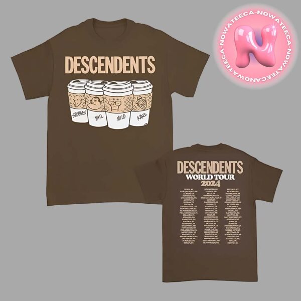 Circle Jerks Descendents 2024 North American Tour Band Name Merch Tee Two Sides Unisex T-Shirt