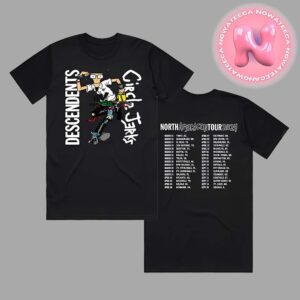 Circle Jerks Descendents 2024 North American Tour Merch Tee Two Sides Unisex T-Shirt